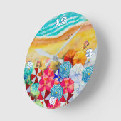 Summer Beach Umbrellas  Ronde Klok (Hoek)
