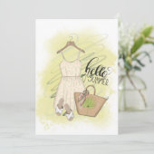 Summer Beach Vacances Anniversaire Fête Invitation (Debout devant)