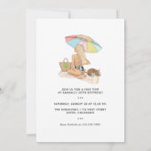 Summer Beach Vacances Anniversaire Fête Invitation (Dos)
