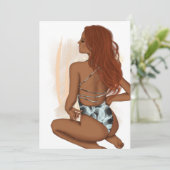 Summer Beach Vacances Anniversaire Fête Invitation (Debout devant)