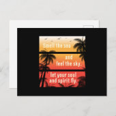 Summer Beach Vacation Surf Cool Zee Sun Funny Gift Briefkaart (Voorkant / Achterkant)