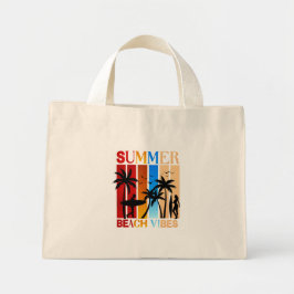 Summer Beach Vibes Mini Tote Bag