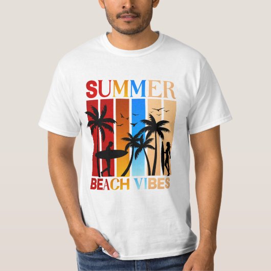 Summer Beach Vibes T-shirt (Voorkant)