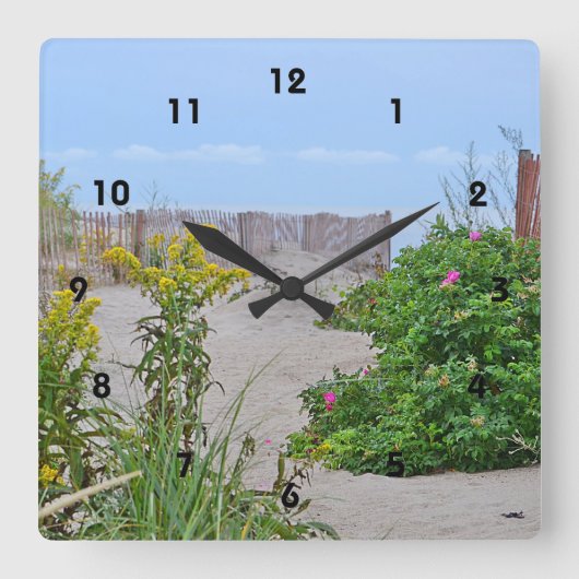 Summer Beach Wall klok (Voorkant)