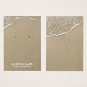 Summer Beach Water & Sand Earring Display Visitekaartjes (Voorkant /achterkant)