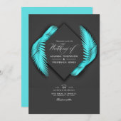 Summer Beach Wedding Invitation (Devant / Derrière)