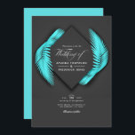 Summer Beach Wedding Invitation<br><div class="desc">Invitation de mariage de plage personnalisable à vos spécificités.</div>