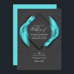 Summer Beach Wedding Invitation<br><div class="desc">Invitation de mariage de plage personnalisable à vos spécificités.</div>