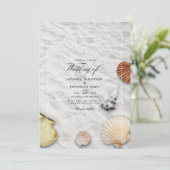 Summer Beach Wedding Invitation (Debout devant)