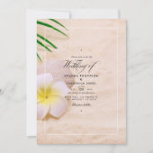 Summer Beach Wedding Invitation Kaart (Voorkant)
