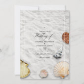 Summer Beach Wedding Invitation Kaart (Voorkant)