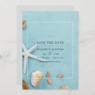 Summer Beach Wedding Save the Date