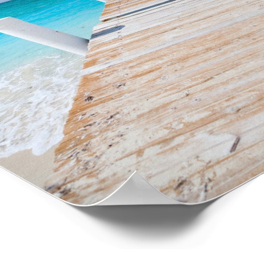 Summer Beachfront Jetty Poster (Hoek)