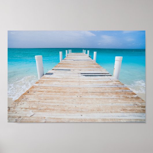 Summer Beachfront Jetty Poster (Voorkant)