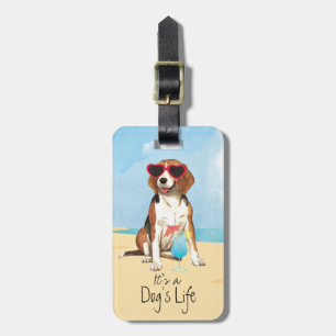 Summer Beagle Bagagelabel