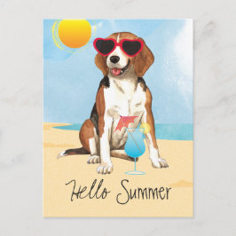 Summer Beagle Briefkaart
