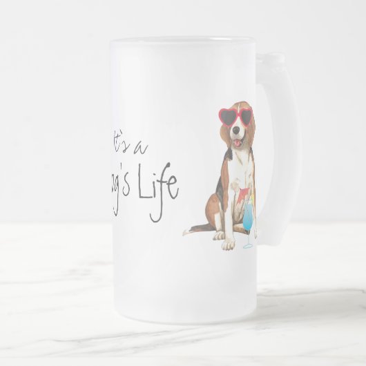 Summer Beagle Matglas Bierpul (Voorkant rechts)