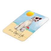 Summer Bedlington Terrier Magnet Magneet (Linkerzijde)
