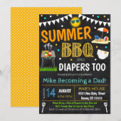 Summer Beer Baby shower Invitation Kaart (Voorkant / Achterkant)