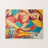 Summer Beer Pin-up Legpuzzel (Horizontaal)