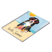 Summer Bernese Mountain Dog Notitieboek (Linkerzijde)