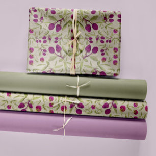 Summer Berries Waterverf Decoupage Inpakpapier Vel