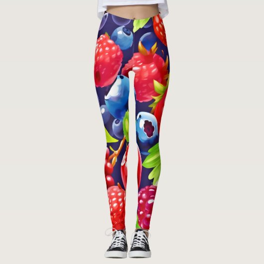 Summer Berry Medley Leggings (Voorkant)