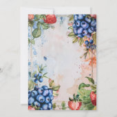 Summer Berry Sweet Strawberry Vrijgezellenfeest Kaart (Achterkant)