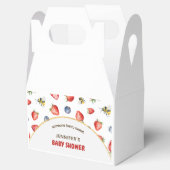Summer Berry Sweet Waterverf Baby shower Bedankdoosjes (Geopend)