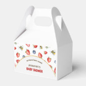 Summer Berry Sweet Waterverf Baby shower Bedankdoosjes (Voorkant Zijde)