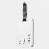 Summer Bichon Frise Bagagelabel (Achterkant verticaal)