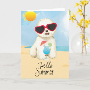 Summer Bichon Frise Kaart