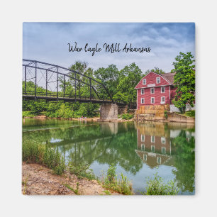 Summer bij War Eagle Mill Square Magnet Magneet