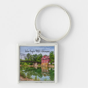 Summer bij War Eagle Mill Square Sleutelhanger
