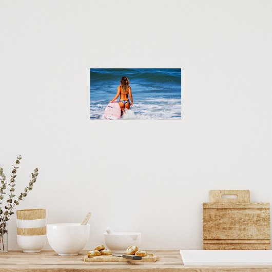 Summer Bikini Poster (Keuken)