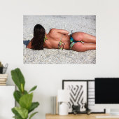 Summer Bikini Poster (Thuiskantoor)