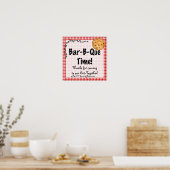Summer Birthday BBQ Poster (Keuken)