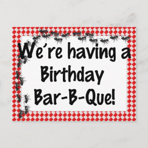Summer Birthday BBQ Uitnodiging