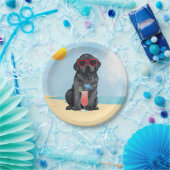 Summer Black Lab Papieren Bordje (Feest)