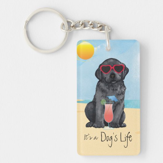 Summer Black Lab Sleutelhanger (Voorkant)