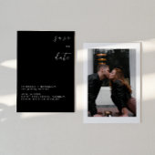 SUMMER BLACK&WHITE SAVE THE DATE KAART