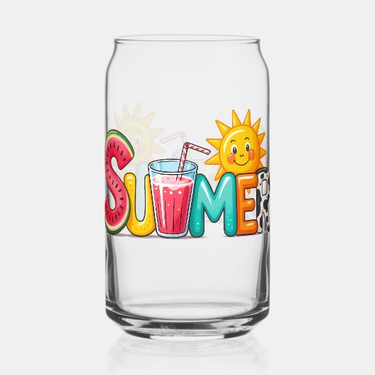 Summer  blikvorm glas (Achterkant)