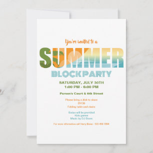 Summer Block Party Kaart