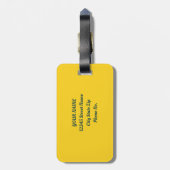 Summer Bloom Tropical Toucan verlaat Waterverf Bagagelabel (Achterkant verticaal)