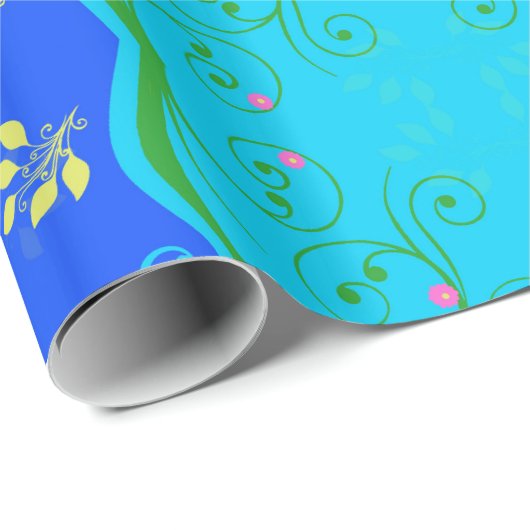 Summer Blossom Cadeaupapier (Rol Hoek)