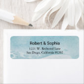 Summer Blue Beach Retour Adres Label (Insitu)