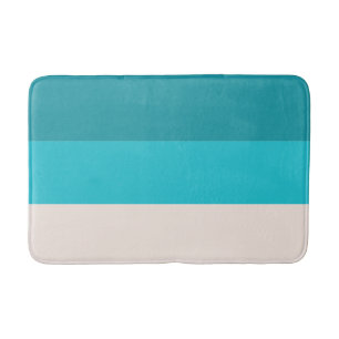 Summer Blue Beach Vibe Colorblock Badmat