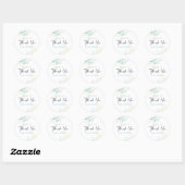 Summer Blue Botanical Thank You Farmers Market Ronde Sticker (Vel)