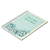 Summer Blue Floral & Butterflies Notitieboek (Linkerzijde)