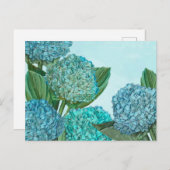 Summer Blue Hydrangea Bouquet Briefkaart (Voorkant / Achterkant)